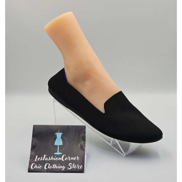 Rothy's Women's Black Knit The Loafer Casual Lightweight Flats Shoes Sz 12 2689 - Picture 15 of 16